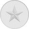Ekena Millwork Standard Grayson Star Rosette With Rounded Edge, 7"W x 7"H x 1/2"P ROSP070X070X050GRY08 - alternate 3